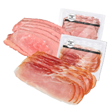 Gegrilde rosbief of Schwarzwalder schinken
